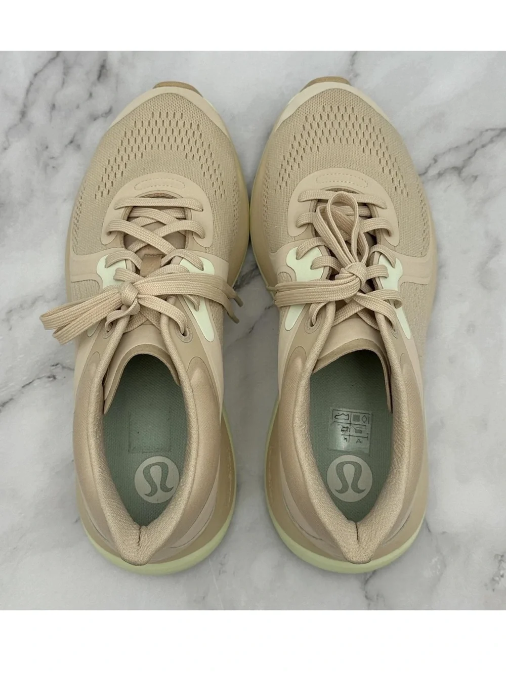Lululemon Shoes Womens Size 10 Pinkish Beige Mesh Running Comfort Sneakers